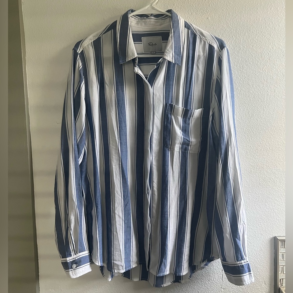 RAILS Hayden Button Down Striped Top